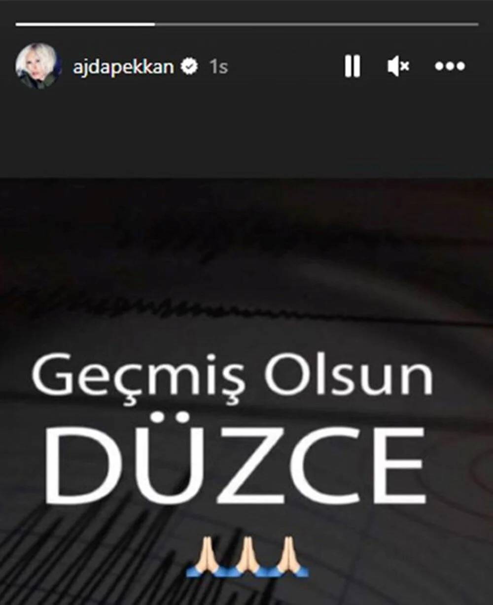 Ünlü isimlerden Düzce depremi sonrası paylaşımlar 4